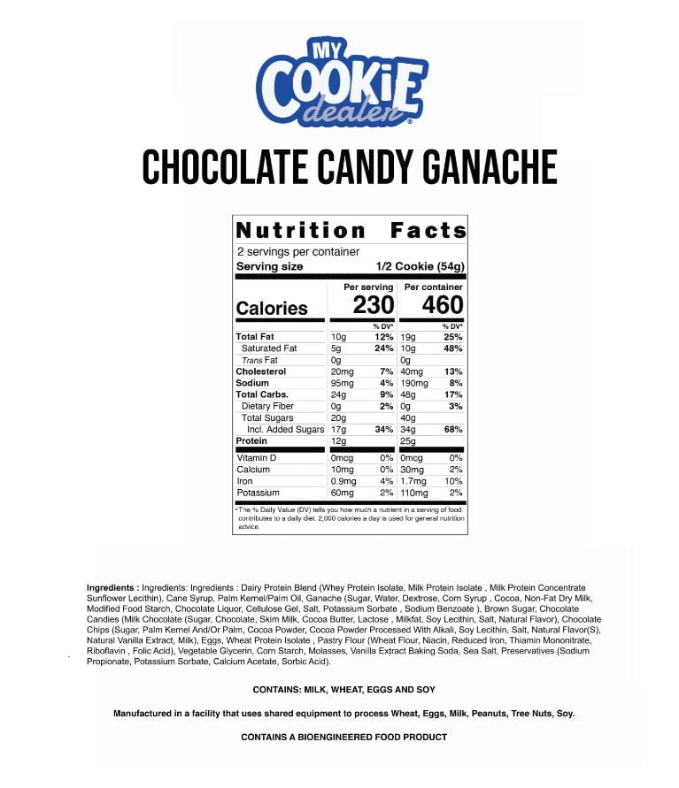 Chocolate Candy Ganache 3.8oz Protein Cookie