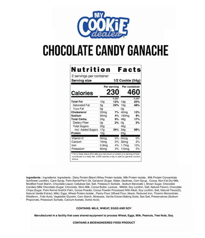 Chocolate Candy Ganache 3.8oz Protein Cookie